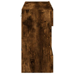 Berkfield Durable Tv Wall Cabinet With Led Lights Smoked Oak 78.5X30X60.5 Cm - thumbnail 9