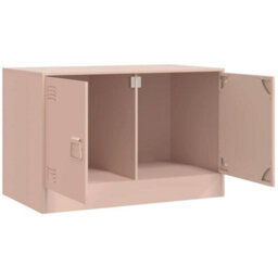 Berkfield Tv Cabinets 2 Pcs Pink 67X39X44 Cm Steel - thumbnail 7