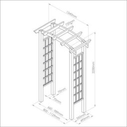 Adjustable Garden Arch Moonlight Arch By Zest Outdoor Living - thumbnail 3