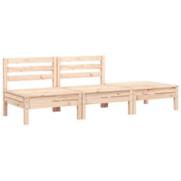 Berkfield Garden Sofa 3-Seater Solid Wood Pine - thumbnail 2