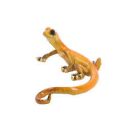 AB Tools Yellow Speckled Gecko Lizard Resin Wall Shed Sculpture Statue House Medium - thumbnail 2