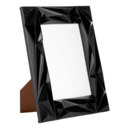 Orsina Prisma Black 5X7 Photo Frame, Geometric Wire Design With Matte Black Finish, Freestanding Or Wall-Mounted - thumbnail 2