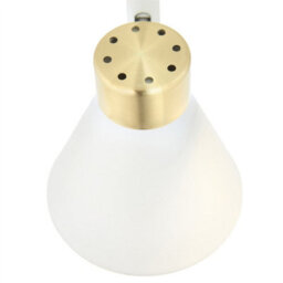 First Choice Lighting Burton - Matt White & Gold Detail 3 Way Adjustable Ceiling Spotlight - thumbnail 6