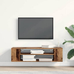 Berkfield Tv Cabinet Old Wood Engineered Wood 100 X 30 X 26.5 Cm Tv Cabinet - thumbnail 4