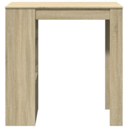 Berkfield Bar Table With Racks Sonoma Oak 102X50X103.5 Cm Engineered Wood - thumbnail 4