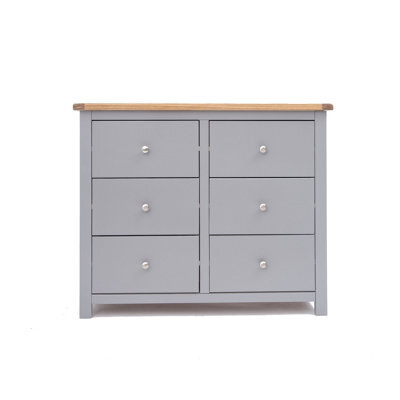 Cabinet Bits Mirano 6 Drawer Chest Of Drawers Chrome Knob - image 1