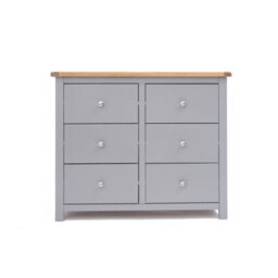 Cabinet Bits Mirano 6 Drawer Chest Of Drawers Chrome Knob - thumbnail 1