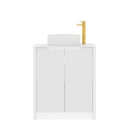 Royal Bathrooms Avenza 700mm Matt White Floor Standing Bathroom Vanity Unit 2 Door With Round Basin - thumbnail 6