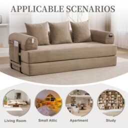 Matteo Modular Corduroy Sofa For Small Spaces - Khaki - thumbnail 8