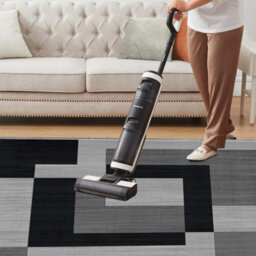 Ameha Milo Black Grey Printed Rug Non Slip Extra Large Area Master Bedroom Living Room 200X290 Cm Carpet - thumbnail 6