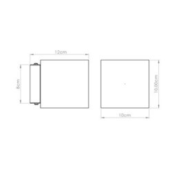 Luminosa Lighting Luminosa Quad Up & Down Wall Lamp Olive Green 1X G9 - thumbnail 8