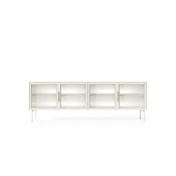 Arte Industrial Cashmere Tv Cabinet 181Cm - Led-Lit Antisol Glass Doors - thumbnail 4