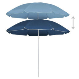 Berkfield Compact Outdoor Parasol  With Steel Pole Blue 180 Cm