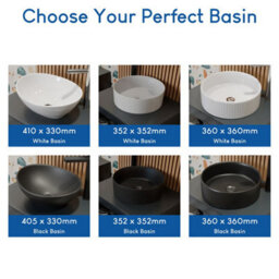 Affine 600mm Bathroom Countertop Vanity Unit Oval Basin Sink Freestanding Anthracite - thumbnail 6