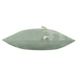 Furn. Pritta Embroidered Tasselled Feather Filled Cushion - thumbnail 3