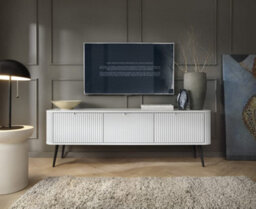 Arte Radiant Zova Tv Cabinet H560mm W1680mm D390mm In Pristine White - Luminous Media Sanctuary - thumbnail 4