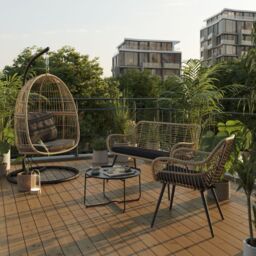 GoodHome Apolima Rattan Effect Bench (W)120Cm (H)81Cm - thumbnail 6