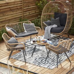 GoodHome Apolima Rattan Effect Bench (W)120Cm (H)81Cm - thumbnail 4