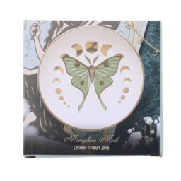 Moonphase Moth Trinket Dish Celestial Ceramic Jewellery Dish - thumbnail 5
