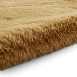 Sheepskin Mustard Plain Shaggy Rug, 50mm Thickness Modern Rug, Luxurious Rug For Livingroom, & Diningroom-60Cm X 180Cm (Double) - thumbnail 3