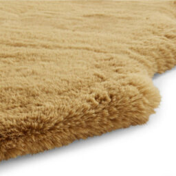 Sheepskin Mustard Plain Shaggy Rug, 50mm Thickness Modern Rug, Luxurious Rug For Livingroom, & Diningroom-60Cm X 180Cm (Double) - thumbnail 2