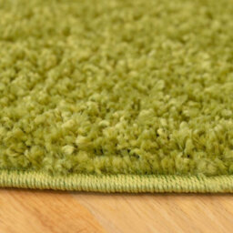 Loomed Soft Value Fern Green Shaggy Area Rug 135X135Cm - thumbnail 2