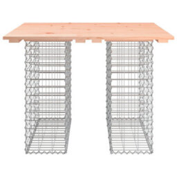 Berkfield Compact Garden Bench Gabion Design 100X102X72 Cm Solid Wood Douglas - thumbnail 5