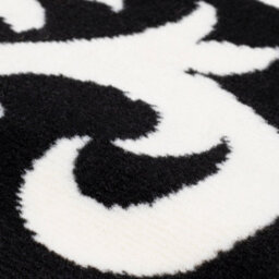 Bravich Hard Wearing Hessian Backed Stair Runner Kitchen Mat - Texas Black & White Filigree - 60X300Cm (2'x10') - thumbnail 7