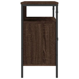 Berkfield Bathroom Sink Cabinet Brown Oak 80X30X60 Cm Engineered Wood - thumbnail 7