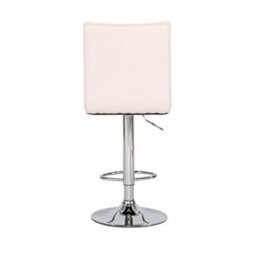 Evre Grey Cuban Bar Stool With Adjustable Gas Lift And 360 Degree Swivel For Lounge Kitchen Breakfast - thumbnail 5