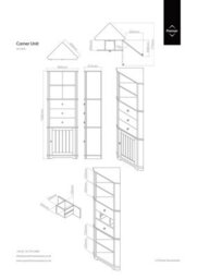 Orsina Versatile Design Corner Unit, Contemporary Shelf Unit For Living Room, Durable Design Corner Sleek Unit - thumbnail 2