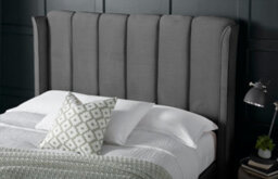 Bedmaster Aurora Grey Velvet Ottoman Bed Double - thumbnail 4