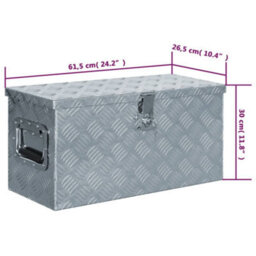 Walplus Aluminium Box 61.5X26.5X30 Cm Silver - thumbnail 7