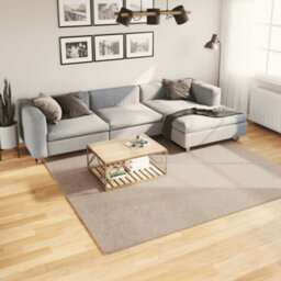 Berkfield Rug Huarte Short Pile Soft And Washable Sand 240X240 Cm - thumbnail 1