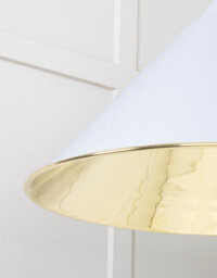 From the Anvil Smooth Brass Hockley Pendant In Birch - thumbnail 6
