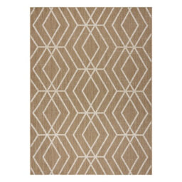 RugsX Flat 48956265 Sisal Carpet Geometric - Natural Beige Straw Color, String 80X150 Cm - thumbnail 2