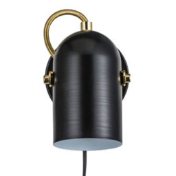 Nordlux Lotus Adjustable Wall Light - Black & Brass - thumbnail 4