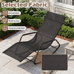 Outdoor Rocking Chair Patio Lounge Chair - thumbnail 5