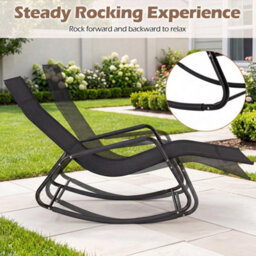Outdoor Rocking Chair Patio Lounge Chair - thumbnail 6