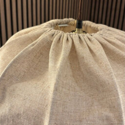 CGC Interiors Cgc Serafina Large Oval Oatmeal Loose Linen Fabric Lampshade - thumbnail 4