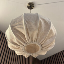 CGC Interiors Cgc Serafina Large Oval Oatmeal Loose Linen Fabric Lampshade - thumbnail 2