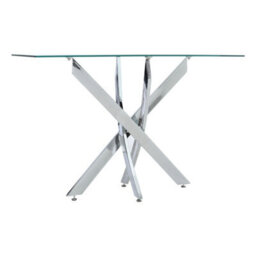 Darphe Modern And Futuristic Clear Glass Top Coffee End Table Tempered Glass Table