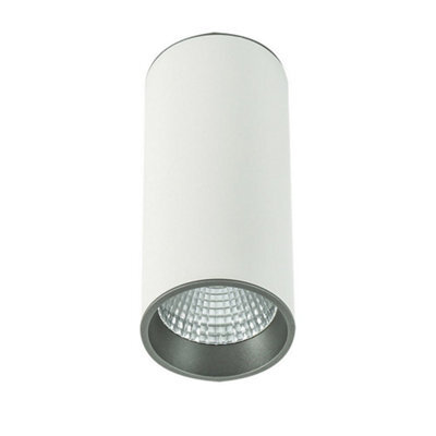 Luminosa Lighting Luminosa Modern Technical Led Surface Mounted White, Grey, Cool White 4000K 820Lm