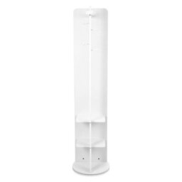 Living And Home Warm White Square 360-Degree Rotating Full-Length Mirror, 40Cm Diameter X 168Cm Height - thumbnail 3
