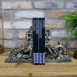 Gifts Direct 2 U Steampunk Octopus Skull Bookends - thumbnail 2