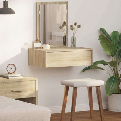 Walplus Dressing Table Brown 60 X 40 X 70 Cm Engineered Wood - image 1
