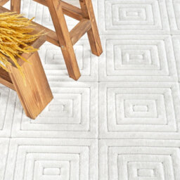 Livabliss Le Mans-Modern White 3D High & Low Pile Textured In- & Outdoor Rug 80 X 150 Cm Easy Care, Non Shedding - thumbnail 7