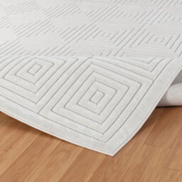 Livabliss Le Mans-Modern White 3D High & Low Pile Textured In- & Outdoor Rug 80 X 150 Cm Easy Care, Non Shedding - thumbnail 4