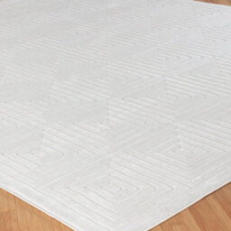 Livabliss Le Mans-Modern White 3D High & Low Pile Textured In- & Outdoor Rug 80 X 150 Cm Easy Care, Non Shedding - thumbnail 6