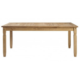 "Mercers Furniture Corona 6'0"" Table & 6 Chairs Dining Set Solid Wood Pine Wooden Large Long Kitchen With Mexican Styling" - thumbnail 3
